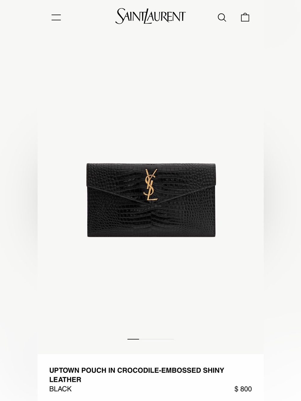 YSL Uptown Clutch - Picture 12 of 12